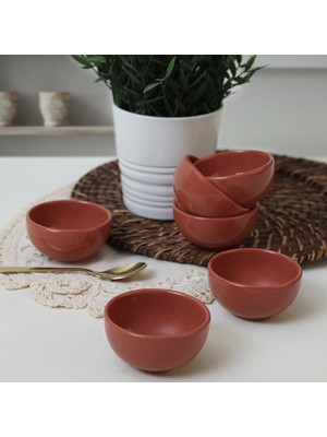 Skygo Kızıl Kahve Bulut Mini Çerezlik/sosluk 8 cm 6 Adet 607