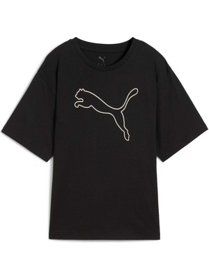 Puma Her Kadın Grafik Baskılı Geniş Kesim Tişört