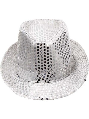 Marsilyan Fötr Çocuk Şapkası Gümüş Rengi