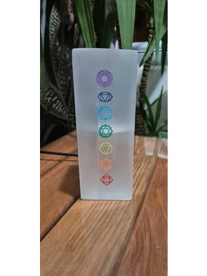 Normadia Doğal Selenit Çakra Aydınlatma, Enerji Dengeleyici ve Sıcak Atmosfer