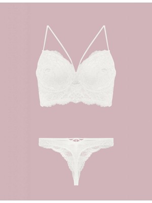 Çamaşır Kenti Nurteks 4330 Desteksiz Dantelli Sütyen Takım