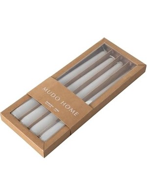 Skygo 4lü Şamdan Mum Beyaz 25CM