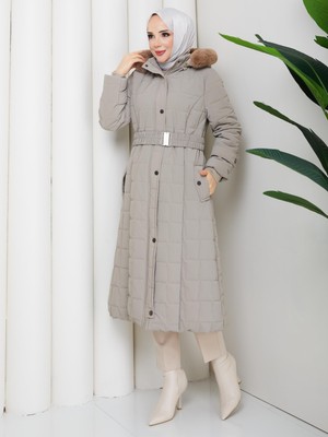 Eslemnur Nova Kumaş Şişme Mont 115CM