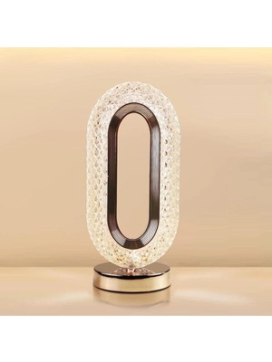 Normadia Dokunmatik LED Gece Lambası, Şarjlı ve Kristal Tasarım