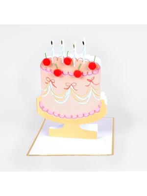 Skygo - Kirazlı Pasta Tebrik Kartı