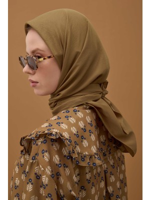 HE-QA Soft Kraş Eşarp Taba