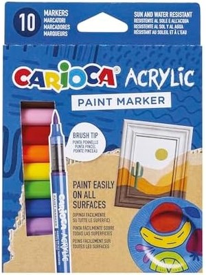 Skygo Akrilik Paint Marker Su Bazli Fırça Uçlu 10'lu