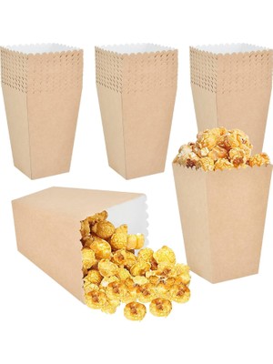 Skygo Popcorn Kutusu, 8 Adet, 650-800 ml Kapasiteli, 13.5X9X6.3 Cm, Parti ve Doğum Günü Için