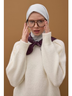 HE-QA Soft Kraş Eşarp Gri