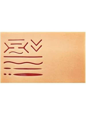 Skygo Edulaparoskopi Silikon Büyük Dikiş Pedi 19X11CM Büyük Boy Simülasyon Eğitim Matı Dikiş Pedi