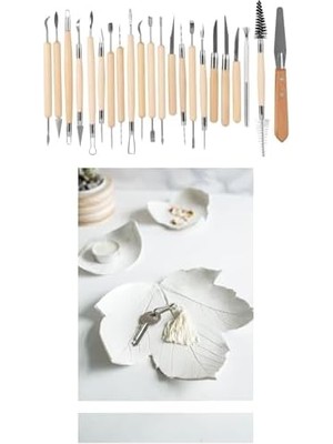 Skygo 30 Parça Heykel Çömlek Seramik Kil Yapım & Modelleme Seti