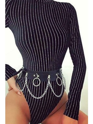 Zincirli Bel Üzeri Şık Harness APFT639