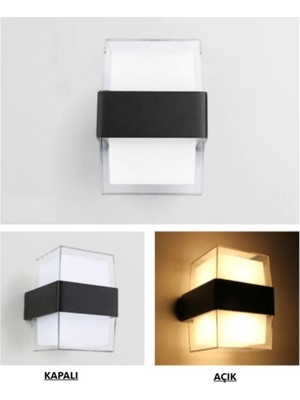 Normadia Prizma Bora LED Aplik 10W Gün Işığı Iç ve Dış Mekan Için
