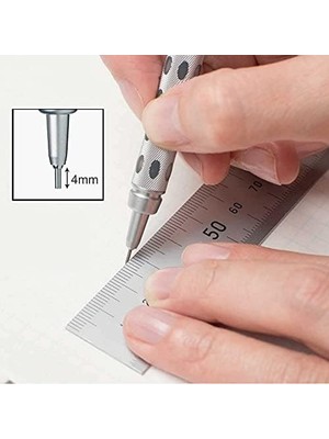 Skygo 1000 Metal Gövdeli, Gizli Uçlu, Teknik Çizim ve Yazı Için Mekanik Kurşun Kalem, 0.9 Mm, Orijinal Kutusunda