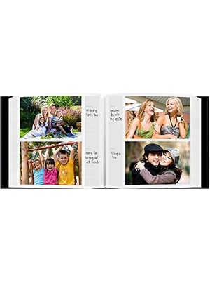 Skygo Albums DA-200SF/BLK 200 Cep Dikişli Deri Çerçeve Kapak Fotoğraf Albümü, 10,6 x 15,5 Cm, Siyah