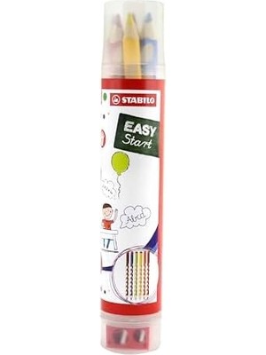 Skygo Easycolors - Ergonomik Kuru Boya Kalemi - 6 Renkli Tüp - Sağ