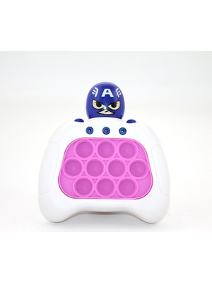 Marsilyan Işıklı Müzikli Pop-It Captain America Tasarımlı