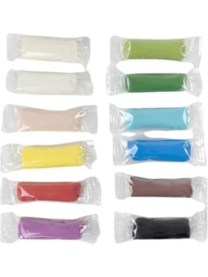 Skygo Akıllı Karınca Hava Kuruyan Modelleme Hamuru, 12 Renk x 25GR, El Sanatları ve Hobi Malzemesi