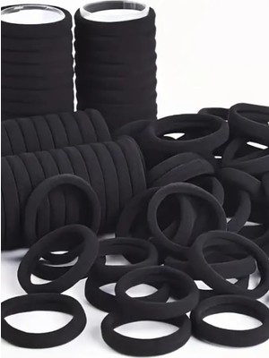 Skygo 50'li Siyah Havlu Lastik Toka Seti, Kadın Çocuk Mandal Toka, Lastik Toka Seti, Toka Organizer, Toka, Kız Çocuk Toka, Toka Organizer