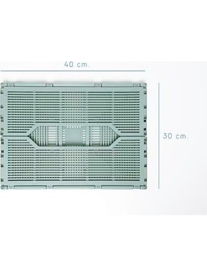 Skygo 1l+2m Katlanabilir Çok Amaçlı Taşıma Kasaları Saklama Kutusu, Plastik Istiflenebilir, Yatak Odası Ofis Banyo Tuvalet Malzemeleri Kozmetik Için (Açık Yeşil)