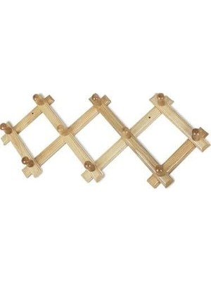 Skygo Ahşap 10 Kollu Akordiyon Duvar Askısı (4172)