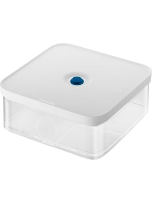 Skygo Fresh & Save Cube Vakumlu Saklama Kabı, L, 21 Santimetre, Şeffaf Akdeniz Mavisi