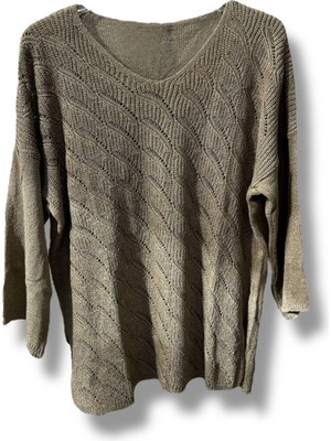 Merserize Triko Bluz (38-48 Beden Uyumlu Rahat Kalıp)