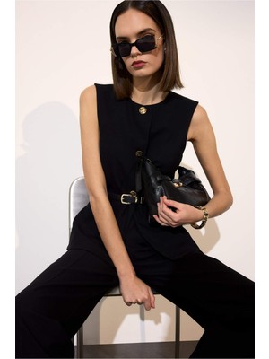 DeFacto Fitted Düğmeli Yelek F7293AX26SP