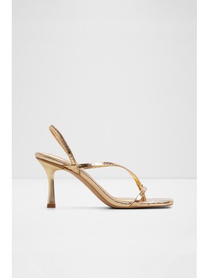 Aldo Riva Sandalet Orta Boy Topuklu Sandalet - Sarı