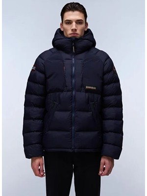 Napapijri NP0A4I1R0411-A-MOESA Puf Siyah Standart Fit Erkek Spor Mont