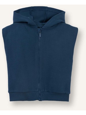 DeFacto Kapüşonlu Fermuarlı Yelek Erkek Bebek G7486A526SP