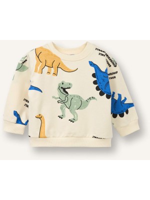 DeFacto Dinozor Desenli Sweatshirt Erkek Bebek G8041A526SP