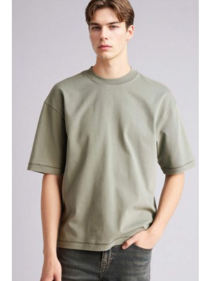 DeFacto %100 Pamuk Boxy Fit Tişört F8666AX26SP