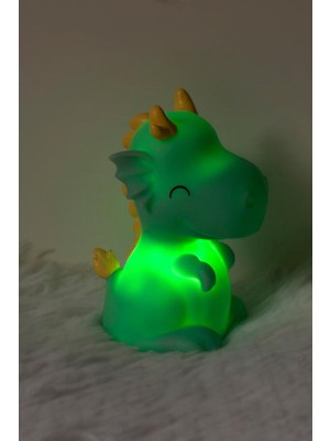 Normadia Sevimli Bebek Ejderha Gece Lambası, Yumuşak Işık ve Güzel Tasarım