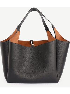 Yargıcı Alcantara Astarlı Deri Omuz Çantası