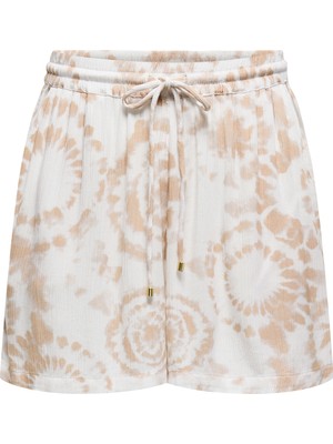 Only Orta Bel Rahat Bej Kadın Şort Onlchıara Shorts Ptm