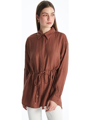 Lc Waikiki Yeni Sezon Dokulu Armürlü Kadın Gömlek Tunik