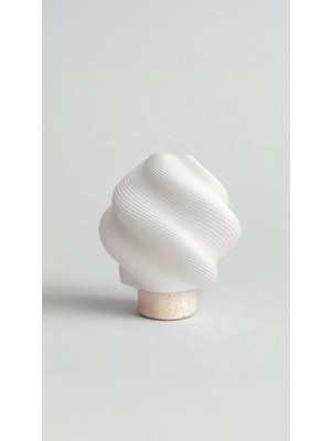 Normadia Şık Traverten Masa Lambası, Modern ve Zarif Tasarım, Ev ve Ofis Için