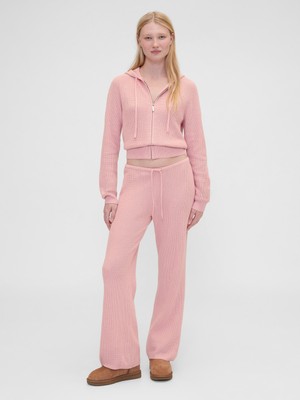 Gap Kadın Pembe Gap × Summer Fridays Cashsoft Waffle Boot Eşofman Altı
