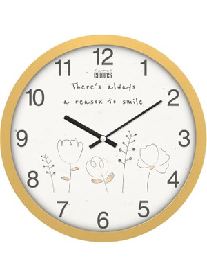 Skygo 30 cm Gerçek Cam Sessiz Mekanizma Duvar Saati