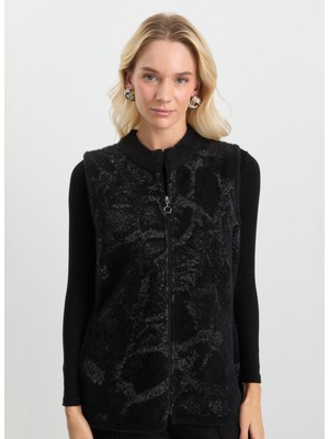 Selen Siyah Kadın Yelek 25KSL2071