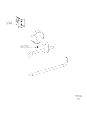 Skygo Minimax A44796 Tuvalet Kağıtlığı, Kapaksız, Krom