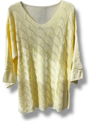 Merserize Triko Bluz (38-48 Beden Uyumlu Rahat Kalıp)