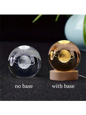 Normadia Parlak Kristal Küre Gece Lambası, Şık ve Zarif Dekorasyon Işığı