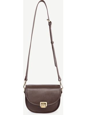 Yargıcı Tokalı Deri Çapraz Çanta