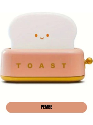 Normadia Sevimli Tost LED Gece Lambası, Renkli ve Havalı Dekorasyon Hediye