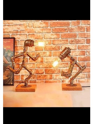 Normadia Şık Masaüstü Insan Modeli Aydınlatma Lambader Seti, Modern Dekorasyon Için