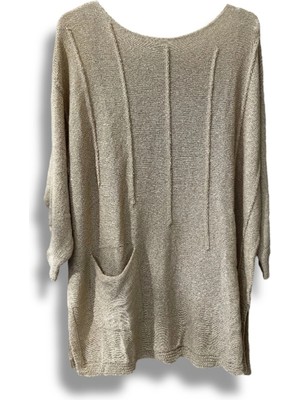 Oversize Merserize Triko Bluz | 38-52 Beden Uyumlu