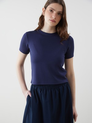 Lc Waikiki Yeni Sezon Bisiklet Yaka Kadın Tişört