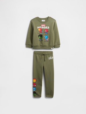 Gap Erkek Bebek Haki Marvel Two-Piece Sweat Takımı
